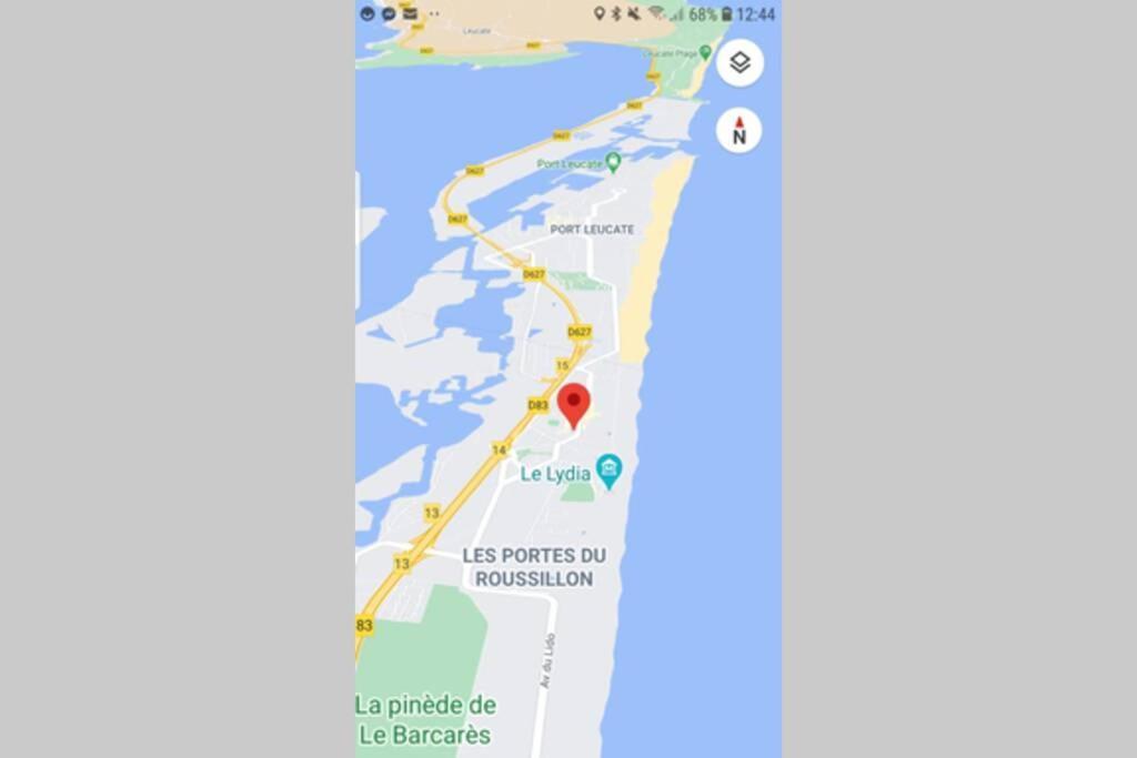 T2, VUE sur MER, TERRASSE, Parking Privé Le Barcarès Exterior foto